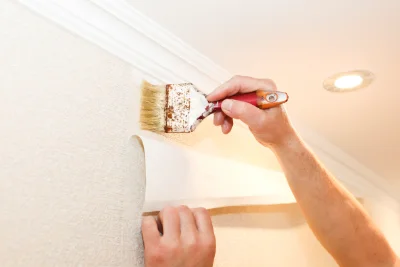 Pose de papier peint aux Ageux — revêtements muraux et toiles de verre
